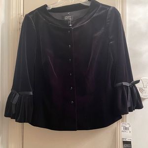 Velvet jacket Top with Bows - Brand New with Tag.